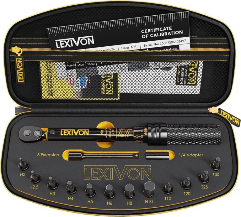 LEXIVON llave dinamométrica 1/4 multi-uso